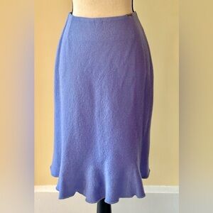 GEIGER | 100% New Wool Knee Length Fit and Flare Skirt